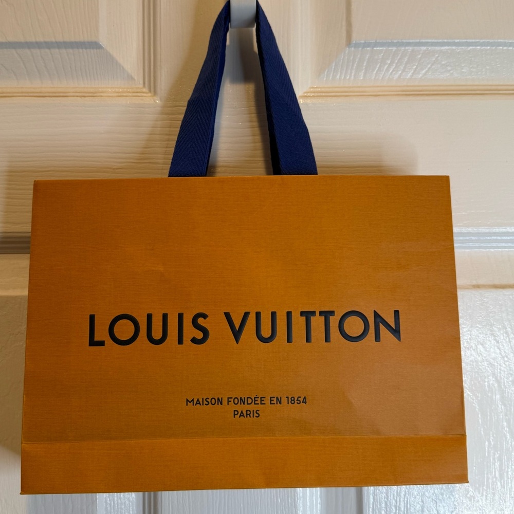 Louis Vuitton shopping bag 8” x 11” x 2.5”l
